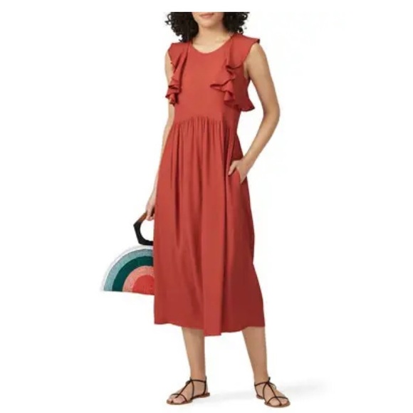 Anthropologie Dresses & Skirts - ✨HOST PICK✨ Sita Murt flutter sleeve midi dress with pockets